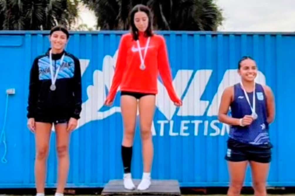 Atletismo: medalla de plata en el campeonato provincial U20