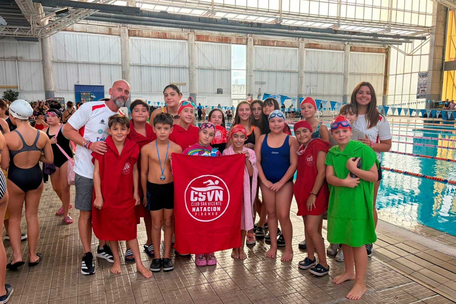 Natación: el club San Vicente tuvo el primer rodaje del año