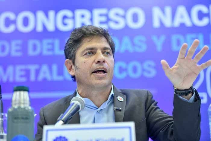 Kicillof en el cierre del Congreso Nacional de la UOM en Mar del Plata