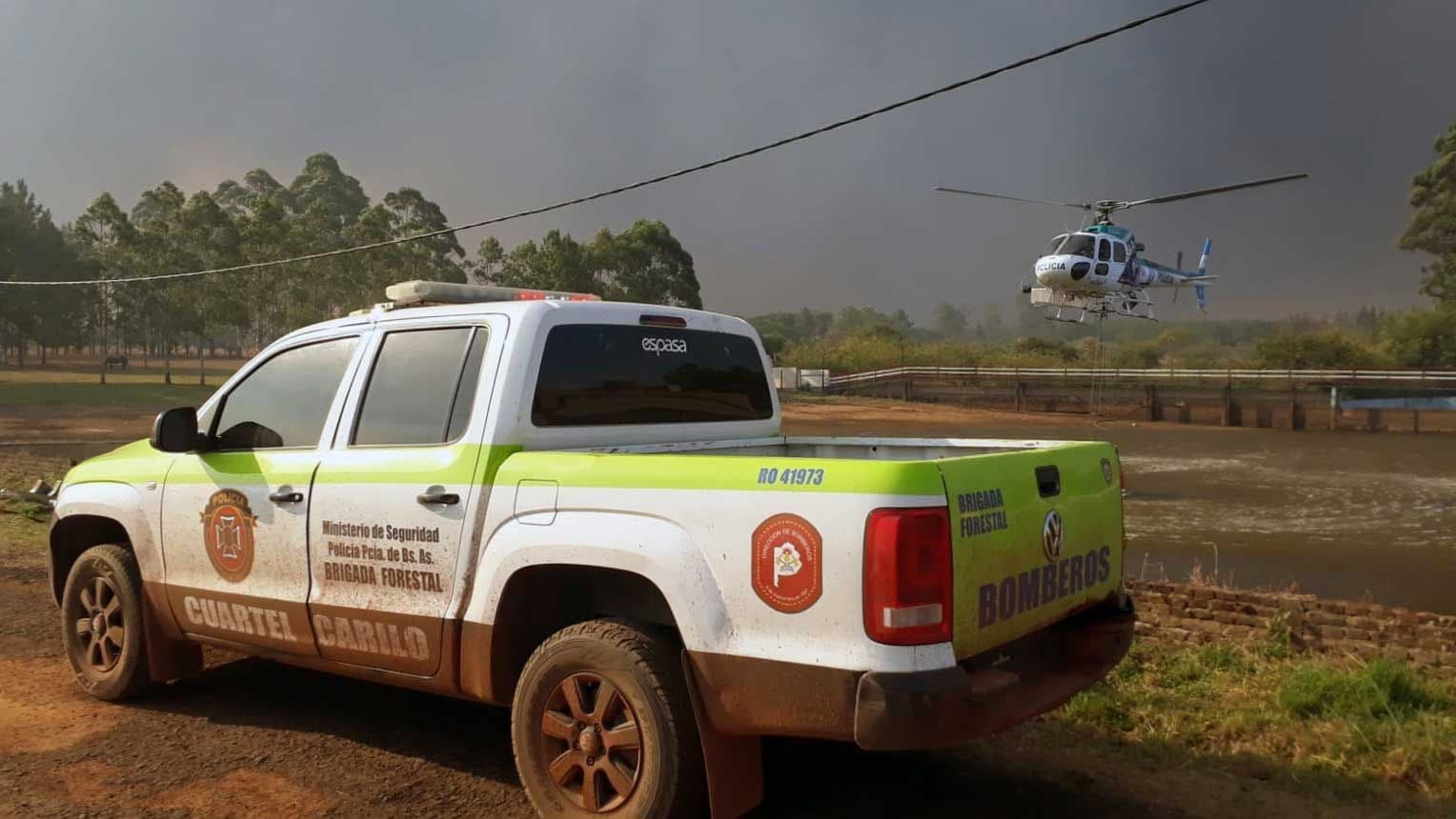 Incendios: Bomberos de Pinamar partieron a Corrientes