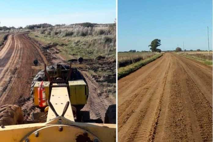 Mejoras en el camino a La Salada