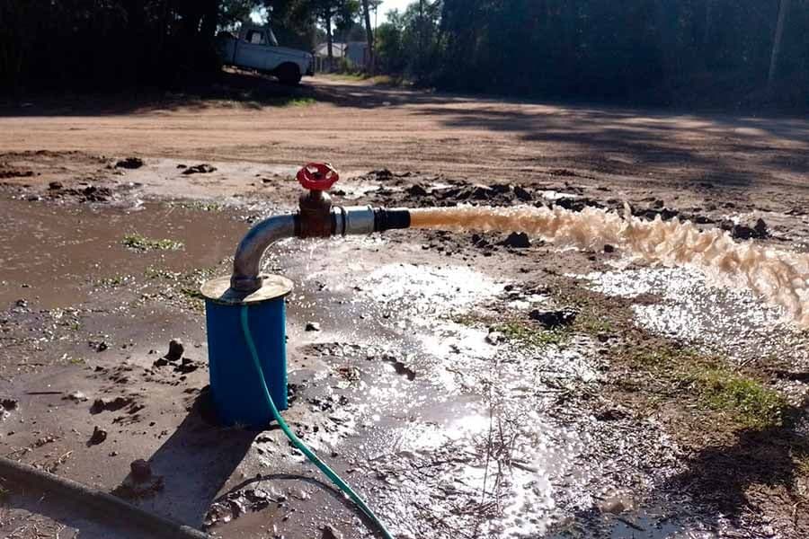 Calp informa: Trabajos en agua corriente en Valeria del Mar