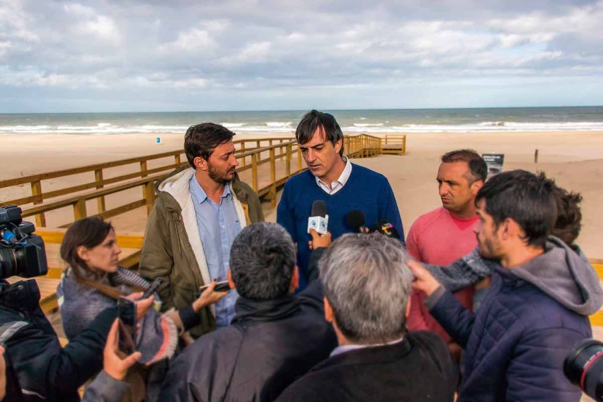 Esteban Bullrich visitó Pinamar