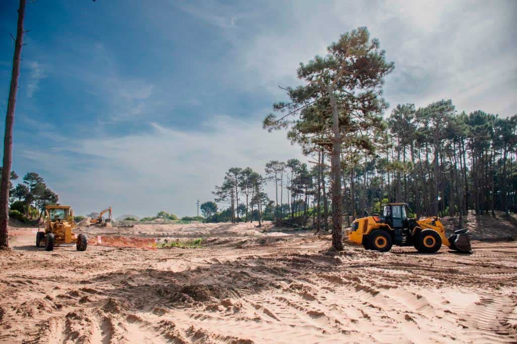Pinamar inició una obra histórica: Su planta de tratamiento de efluentes cloacales